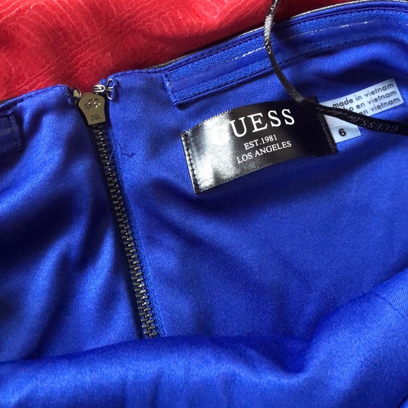 Guess lace and leather dress - Picture 3 of 4